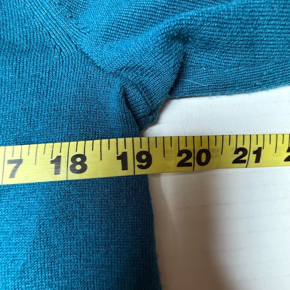 J.Jill Cardigan‎ Sweater Womens Small Blue Long Sleeve Wool Blend Button Up - Picture 8 of 10